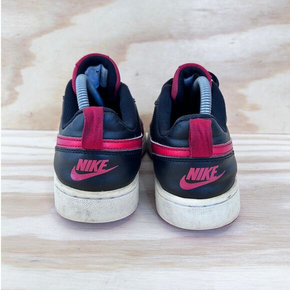 Nike - Court Borough Low 2 -Sneakers -Black/Red -Kids Big Unisex -7Y- BQ5448-007 - Picture 6 of 9